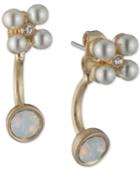Lonna & Lilly Stone & Imitation Pearl Jacket Earrings