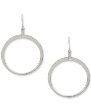 Touch Of Silver Silver-plated Gypsy Hoop Earrings