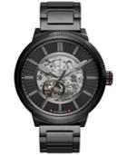 Ax Armani Exchange Men's Automatic Atlc Black Stainless Steel Bracelet Watch 49mm Ax1416