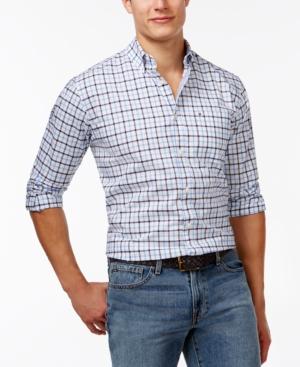 Tommy Hilfiger Men's Baldwin Tattersall Plaid Long-sleeve Shirt