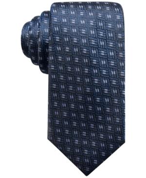 Alfani Men's Neat Silk Slim Tie, Created For Macy's
