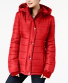 Rampage Juniors' Hooded Puffer Coat, Created For Macy's