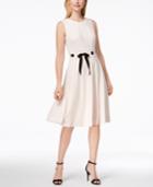 Calvin Klein Fit & Flare Ribbon Dress