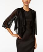 R & M Richards Sparkle Draped Jacket