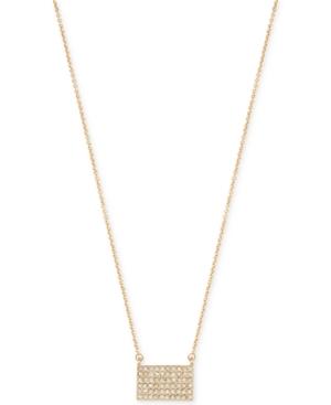 Kenneth Cole New York Gold-tone Pave Pendant Necklace