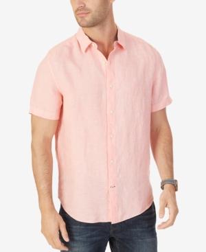 Nautica Men's Classic-fit Solid Linen Shirt