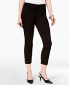 Alfani Snap-hem Ankle-length Pants, Created For Macy's