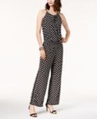 Inc International Concepts Printed Peasant Jumpsuit, Created For Macy's