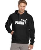 Puma Men's Logo Pullover Hooded Fleece