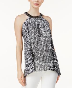 Alfani Embellished Sleeveless Top, Created For Macy's