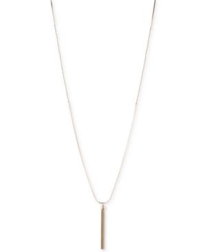 Nine West Gold-tone Long Tassel Pendant Necklace