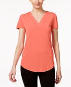 Calvin Klein Short-sleeve Lace-back Blouse