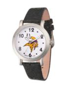 Gametime Nfl Minnesota Vikings Women's Silver Vintage Alloy Watch