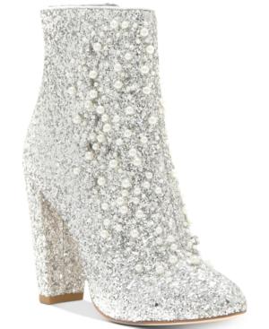 Jessica Simpson Starlite Pearl-embellished Booties Women's Shoes