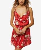 O'neill Juniors' Ashby Naked Printed Cowl-front Dress