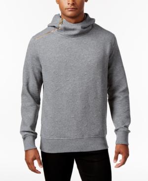 Sean John Men's Cross-zip Hooded Sweatshirt