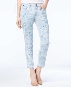 Calvin Klein Jeans Splatter Print Skinny Ankle Jeans