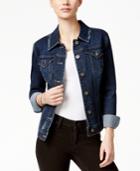 Style & Co. Distressed Field Wash Denim Jacket, Only At Macy's