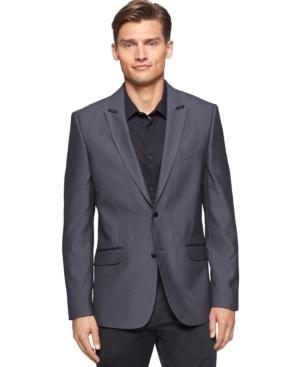 Calvin Klein Slim-fit Jacquard Tuxedo Jacket