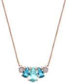 Danori Rose Gold-tone Crystal & Bead Pendant Necklace, 15 + 4 Extender, Created For Macy's