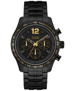 Guess Men's Black Stainless Steel Bracelet Watch 44mm U0969g2
