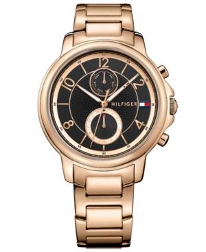 Tommy Hilfiger Women's Rose Gold-tone Stainless Steel Bracelet Watch 39mm