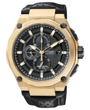 Citizen Watch, Men's Chronograph Eco-drive Black Titanium Carbide Ion-plated Bracelet 42mm Ca0265-59e