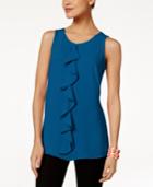 Alfani Petite Ruffle Top, Created For Macy's