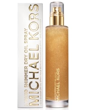 Michael Kors Bath & Body Liquid Shimmer Dry Oil Spray, 3.4 Oz