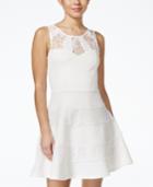 Trixxi Juniors' Sleeveless Lace A-line Dress