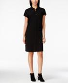 Eileen Fisher Short-sleeve Collared Shirt-dress