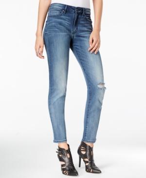 William Rast Distressed Dark Secret Wash Straight-leg Jeans