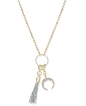 Inc International Concepts Gold-tone Charm Pendant Necklace, Created For Macy's