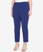 Tahari Asl Plus Size Cuffed Bi-stretch Pants