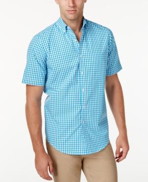 Club Room Men's Big And Tall Check Short-sleeve Shirt