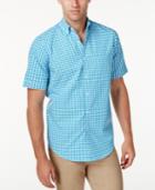 Club Room Men's Big And Tall Check Short-sleeve Shirt