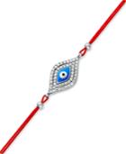 Giani Bernini Sterling Silver Bracelet, Red Cord Evil Eye Bracelet
