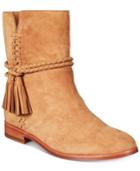 Frye Women's Tina Whipstitch Tassel Booties Women's Shoes