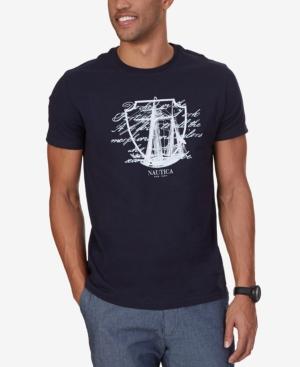 Nautica Men's Ship Script Graphic-print T-shirt