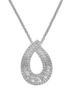 Arabella Swarovski Zirconia Pendant Necklace In Sterling Silver (1-1/4 Ct. T.w.)