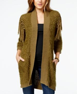 Volcom Juniors' Black Sheep Fringe Cardigan