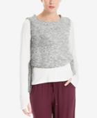 Max Studio London Cropped Side-tie Sweater Vest