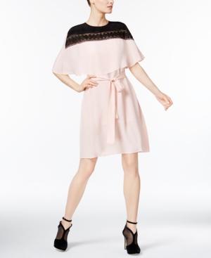 Yyigal Lace-yoke Capelet Dress, A Macy's Exclusive