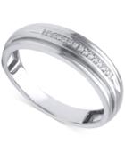 Men's Diamond Accent Band In 14k White Gold