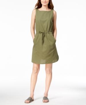 Eileen Fisher Organic Cotton Drawstring Dress, Created For Macy's