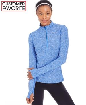 Nike Element Dri-fit Half-zip Heathered Top