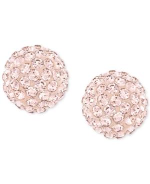 Swarovski Rose-gold-plated Crystal Stud Earrings