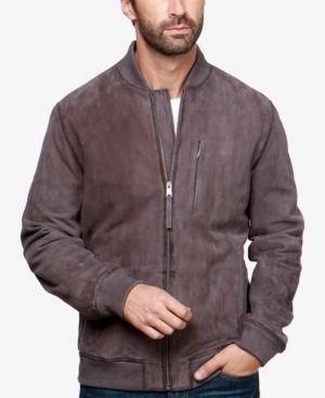 Lucky Brand Men's Aspen Suede Bomber Jacket