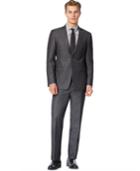 Dkny Charcoal Iridescent Solid Slim-fit Suit