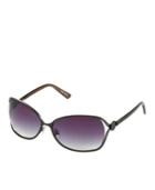Nine West Sunglasses, Metal Oval With Vented Lenses